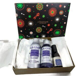 L'occitane Lavender Foaming Bath ,Shower Gel, Pillow Mist Set NIB